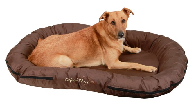 Dog or cat cushion Oxford Place, 100 x 70 cm, brown, Kerbl
