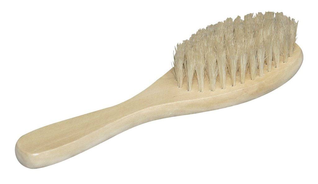 Pet brush with natural bristles, wooden, 17 cm, Kerbl