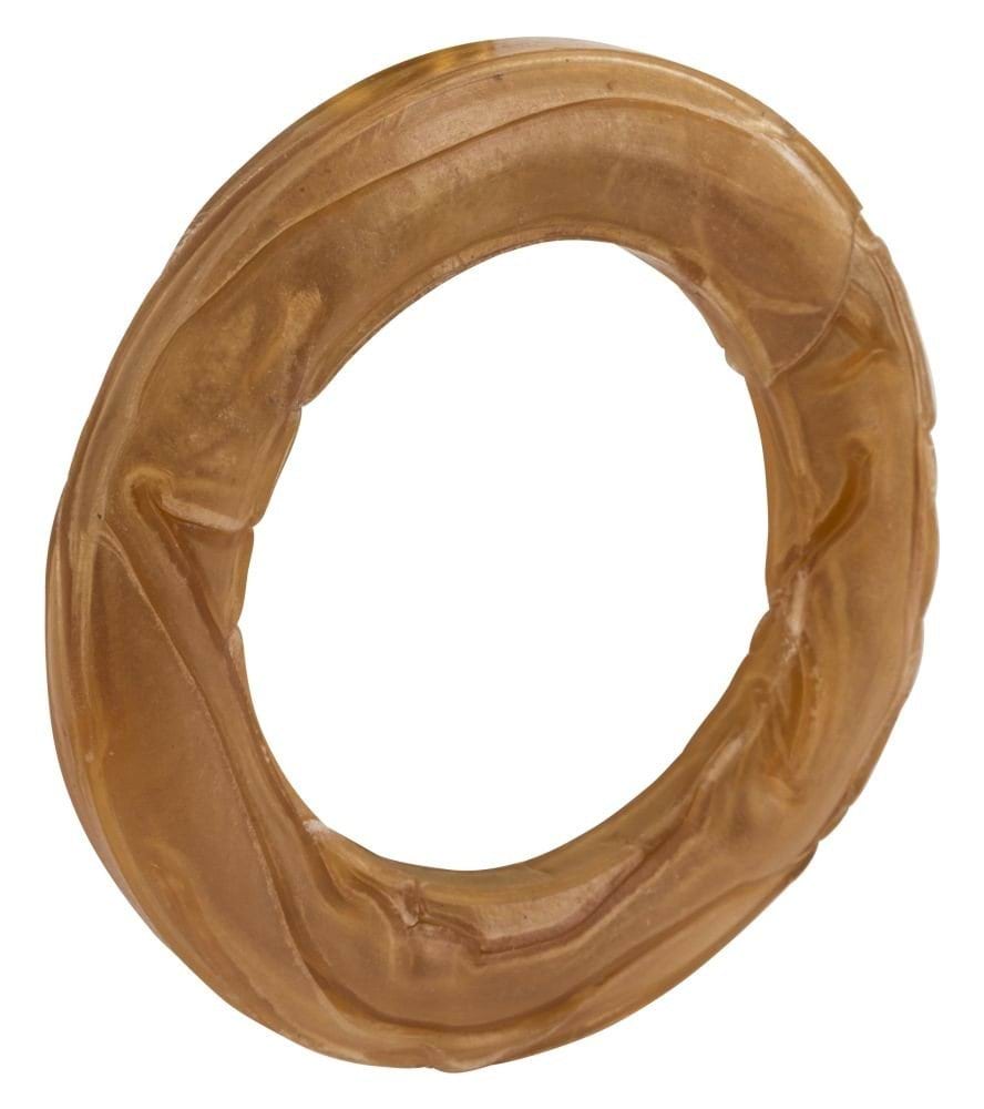 Dog chew, ring made from 100% cow hide, 15 cm, Kerbl
