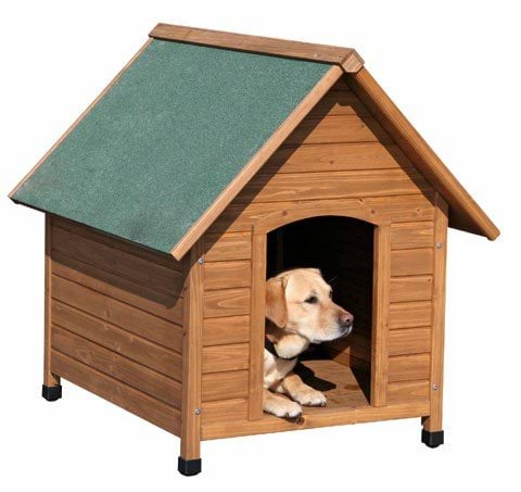 Doghouse, varnished, 85 x 73 x 80 cm, Kerbl