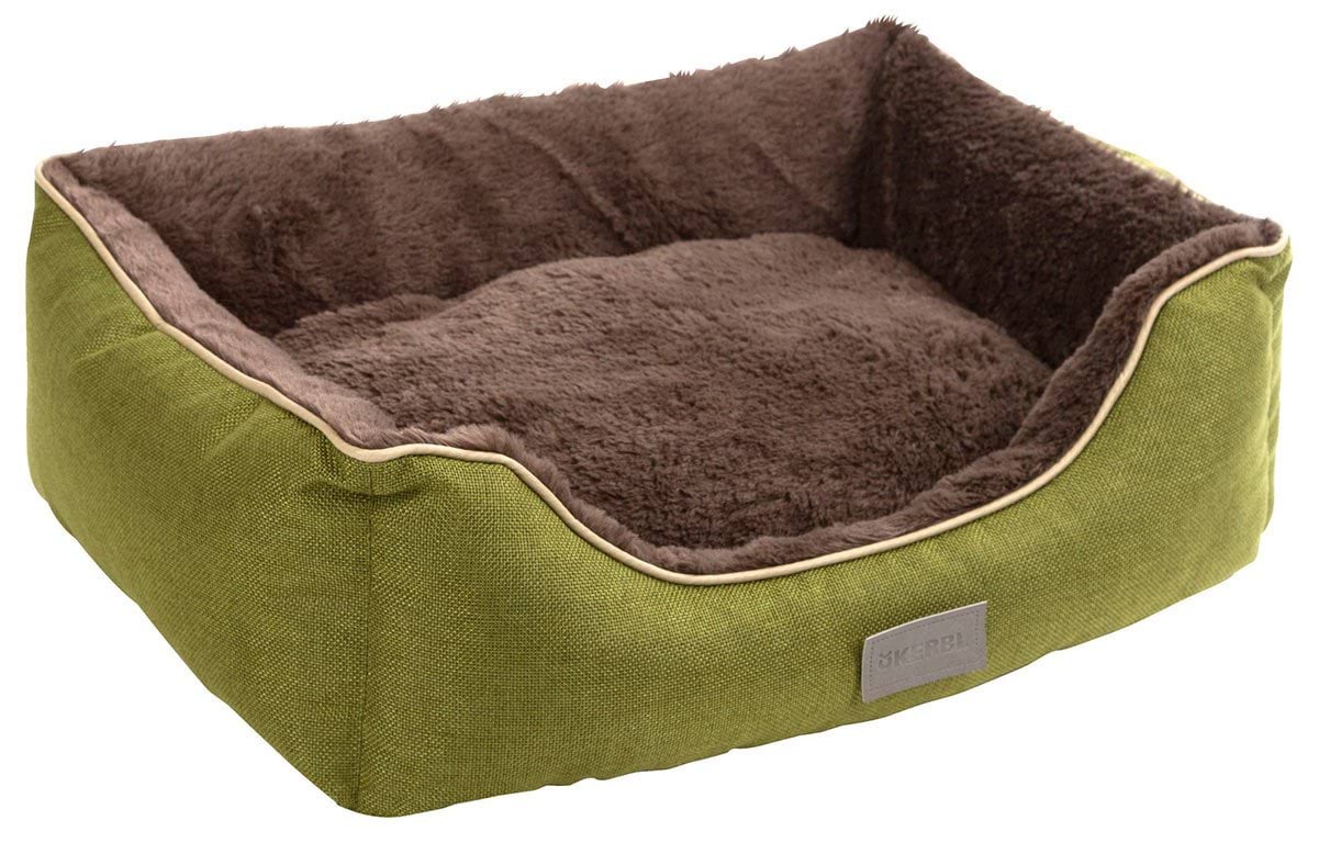 Snugly bed for dogs Samuel, 50 x 40 x 15 cm, green/grey, Kerbl