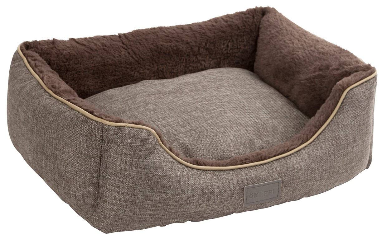 Snugly bed for dogs or cats Samuel, 50 x 40 x 15 cm, dark grey/grey, Kerbl