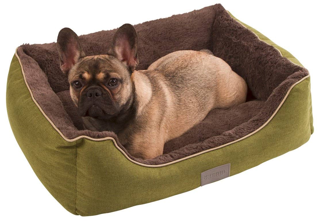 Snugly bed Samuel, 60 x 50 x 17 cm, green/grey, Kerbl