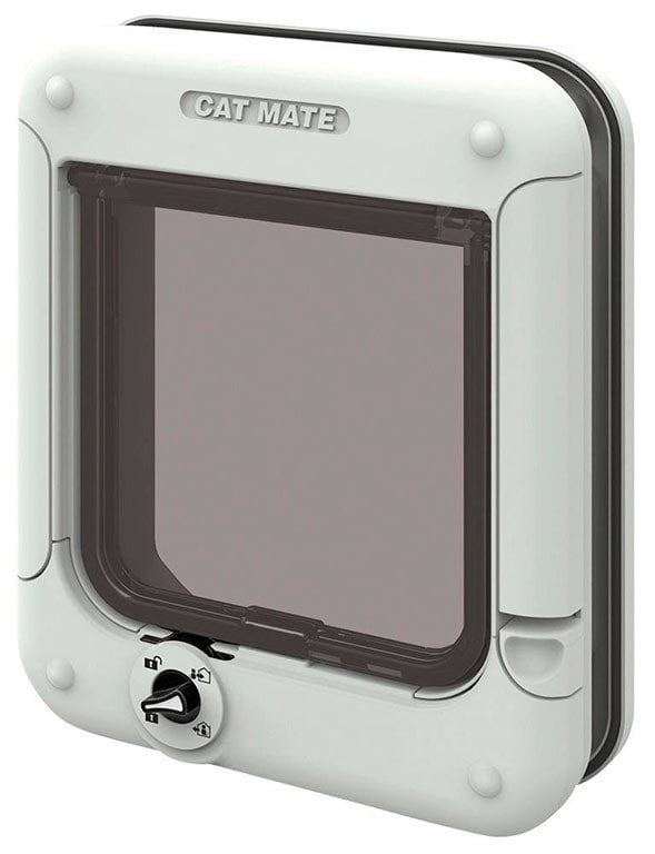 Cat door Cat Mate, door thk. max 50 mm, white, 4-way, Kerbl