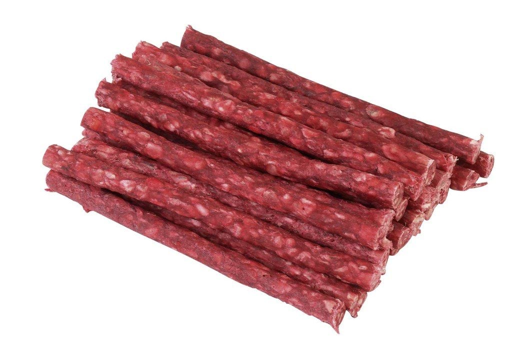 Dog treat, chew sticks, beef hide salami, 25 pcs., Kerbl