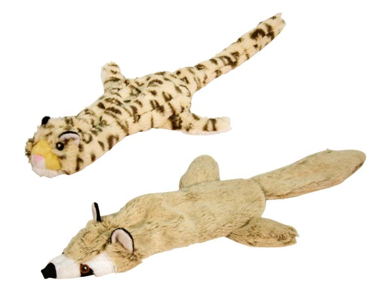 Dog toy, plush, leopard/raccoon, 45 cm