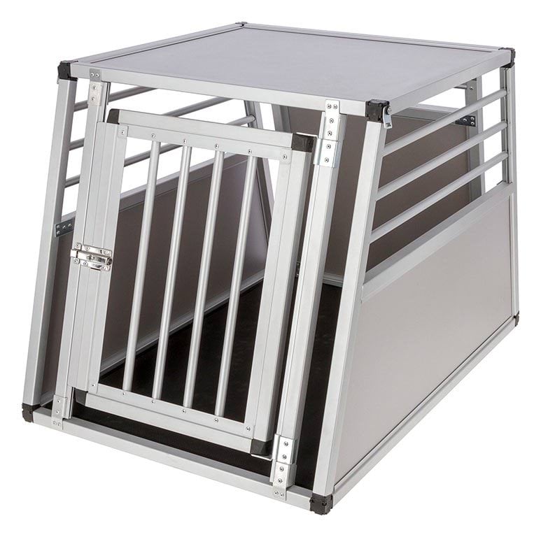 Aluminium dog carrier Barry, single door, 92 x 65 x 65,5 cm, Kerbl