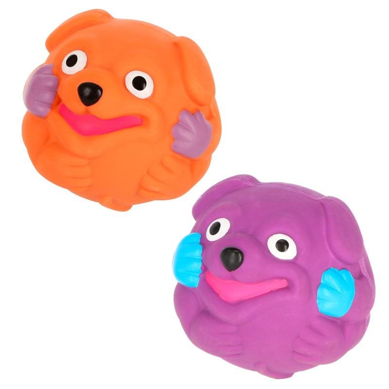 Dog toy, latex squeaking dog, 9 cm, Kerbl