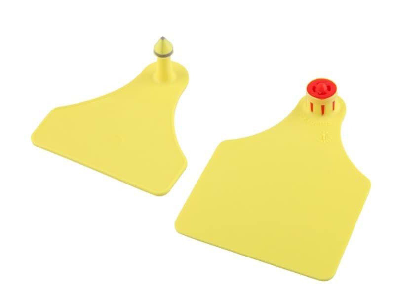 Ear tag Flexoplus F/D, male and female, yellow, blank
