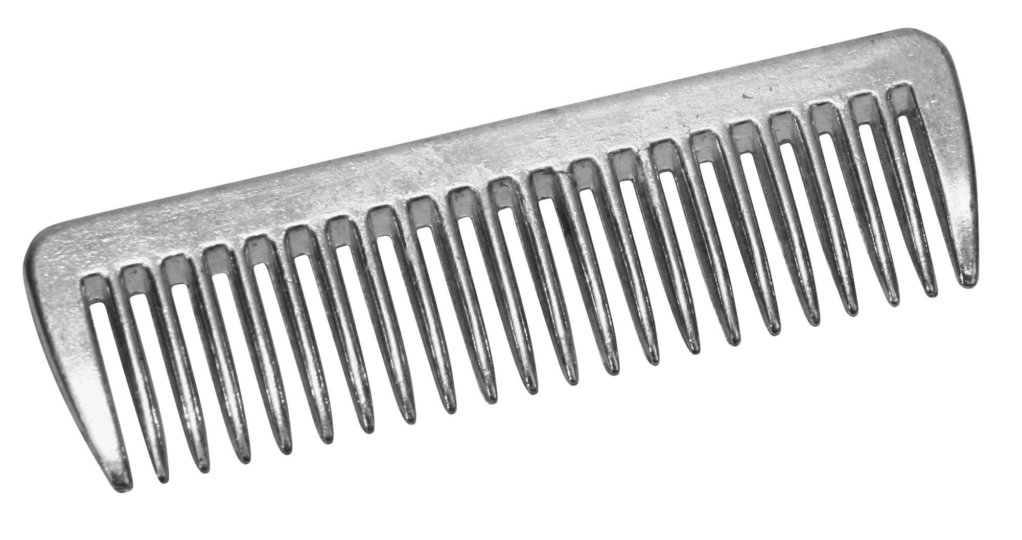 Mane comb, aluminium, 9 cm, without handle
