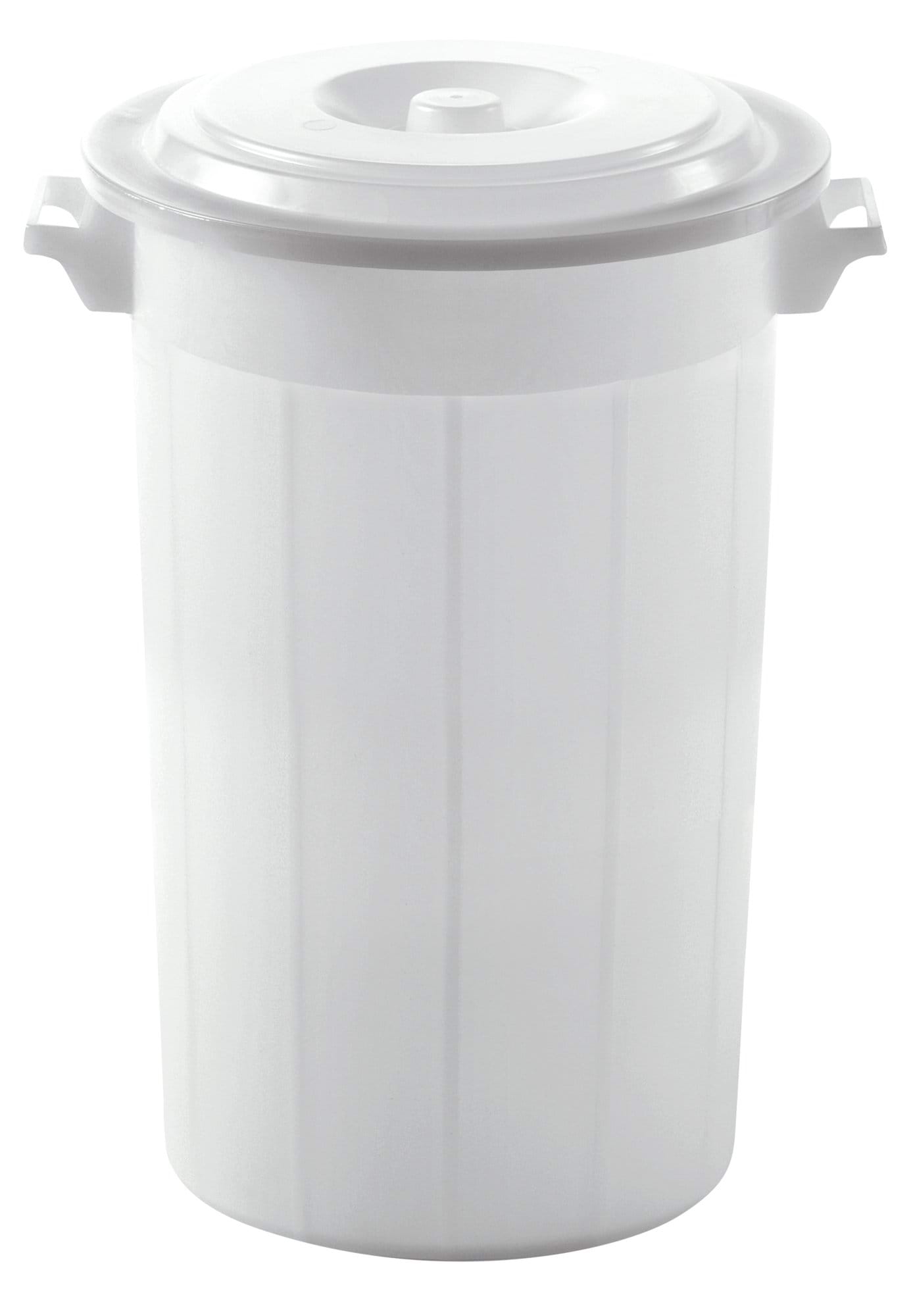 Feed Bin with Lid 100 L white