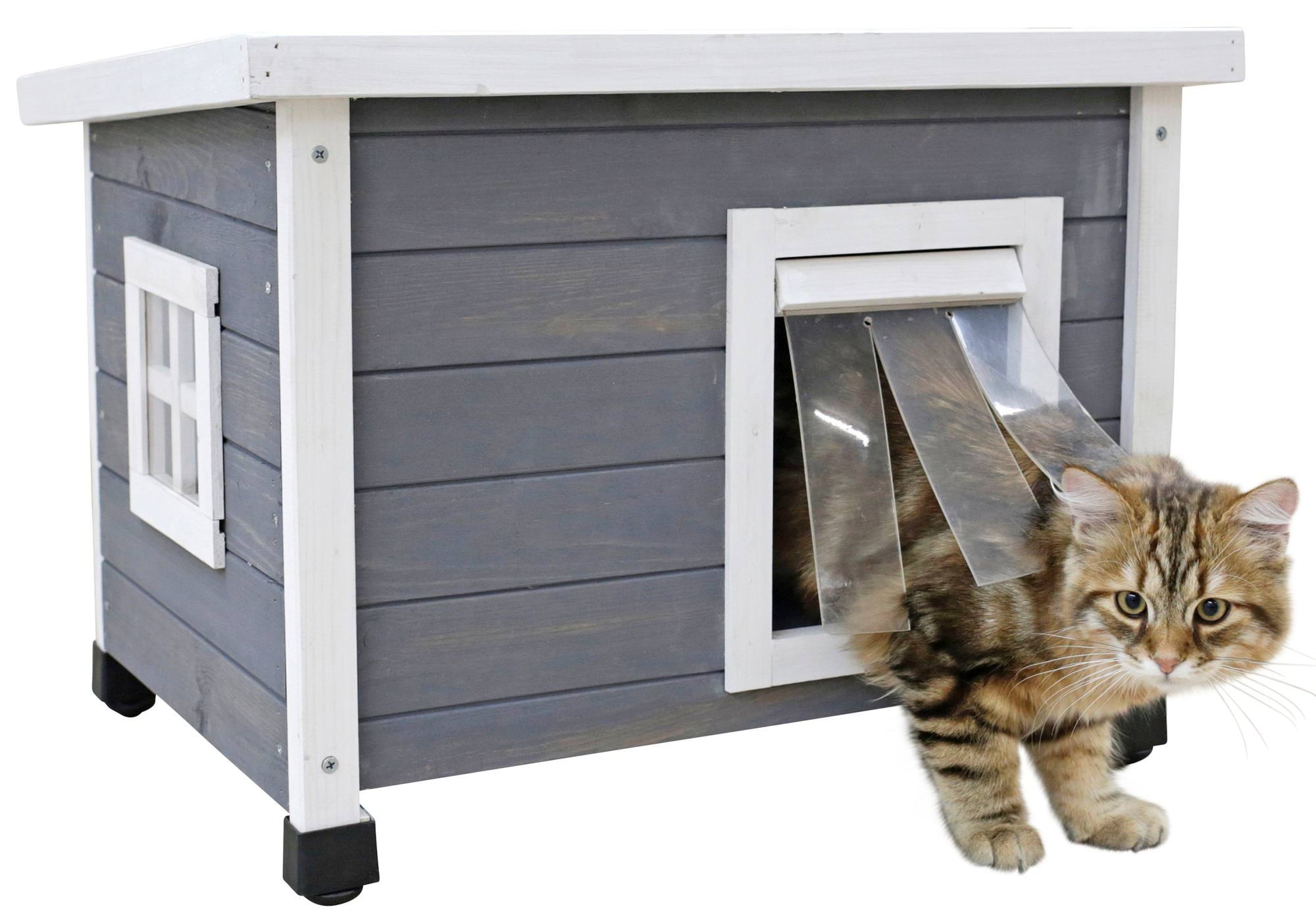 Cathouse Rustica, 57 x 45 x 43 cm, grey, Kerbl