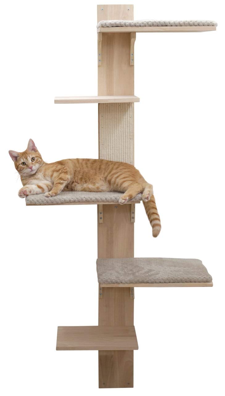 Cat tree Timber, wall-mounted, 150 cm, beige, Kerbl