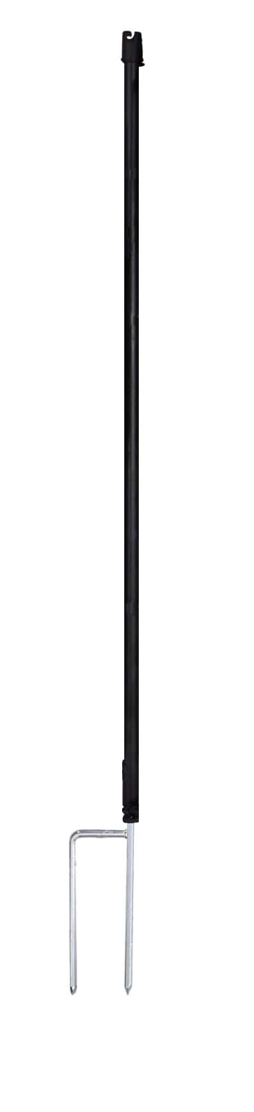 Spare Post 65 cm Sngl Prong for Rabbit Net black