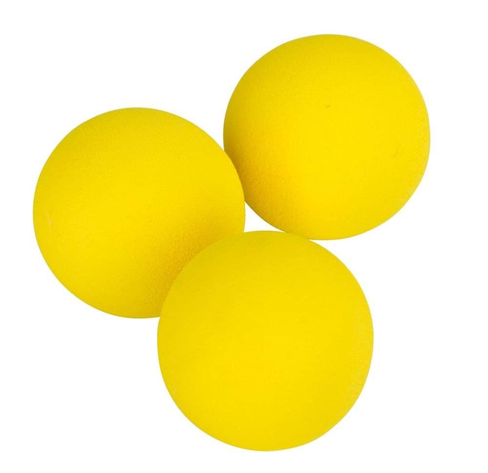 Foam ball toy, 4,5 cm, yellow, Kerbl