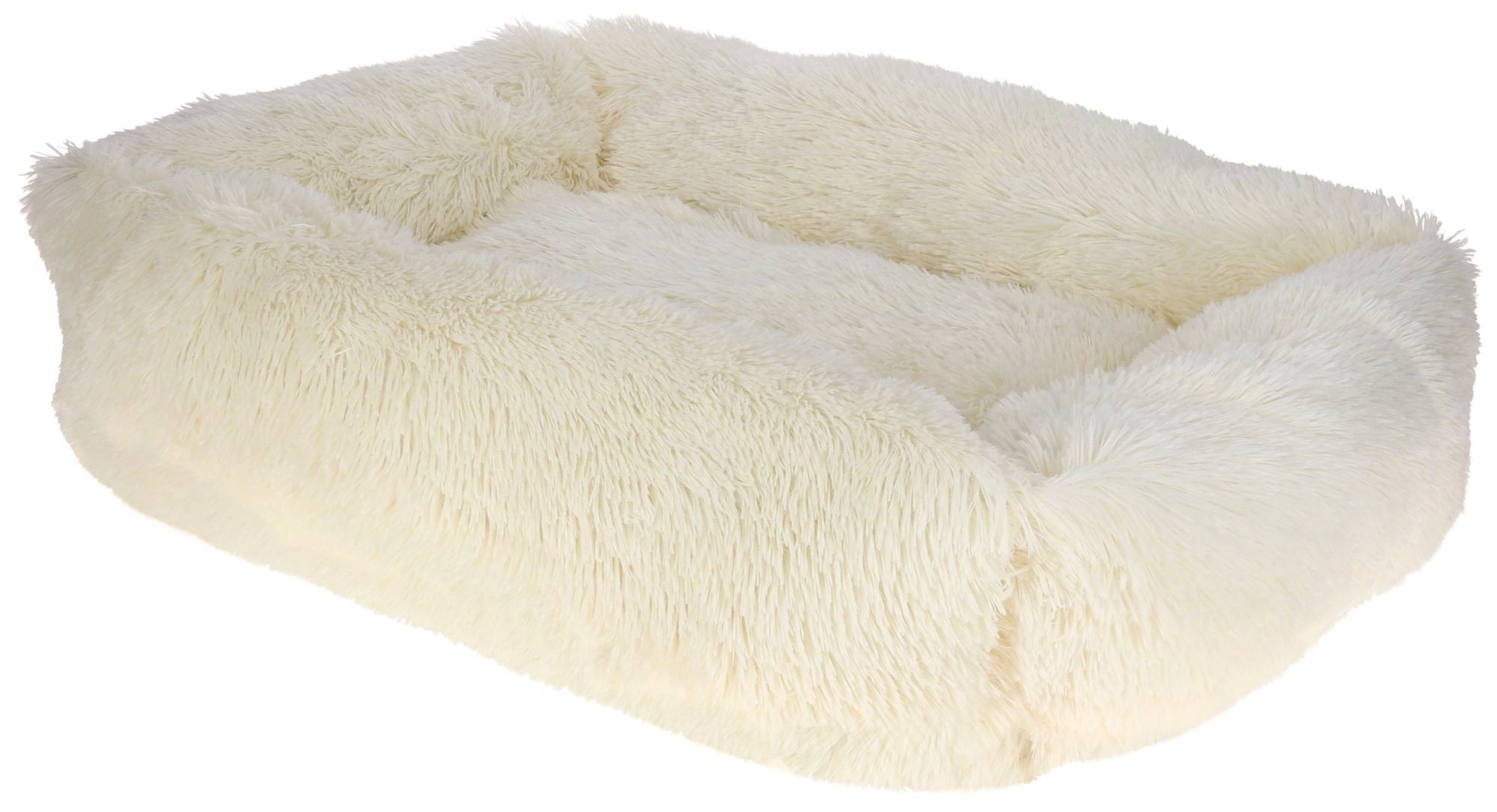 Snugly bed for dogs Fluffy, beige, 80 x 60 cm, Kerbl