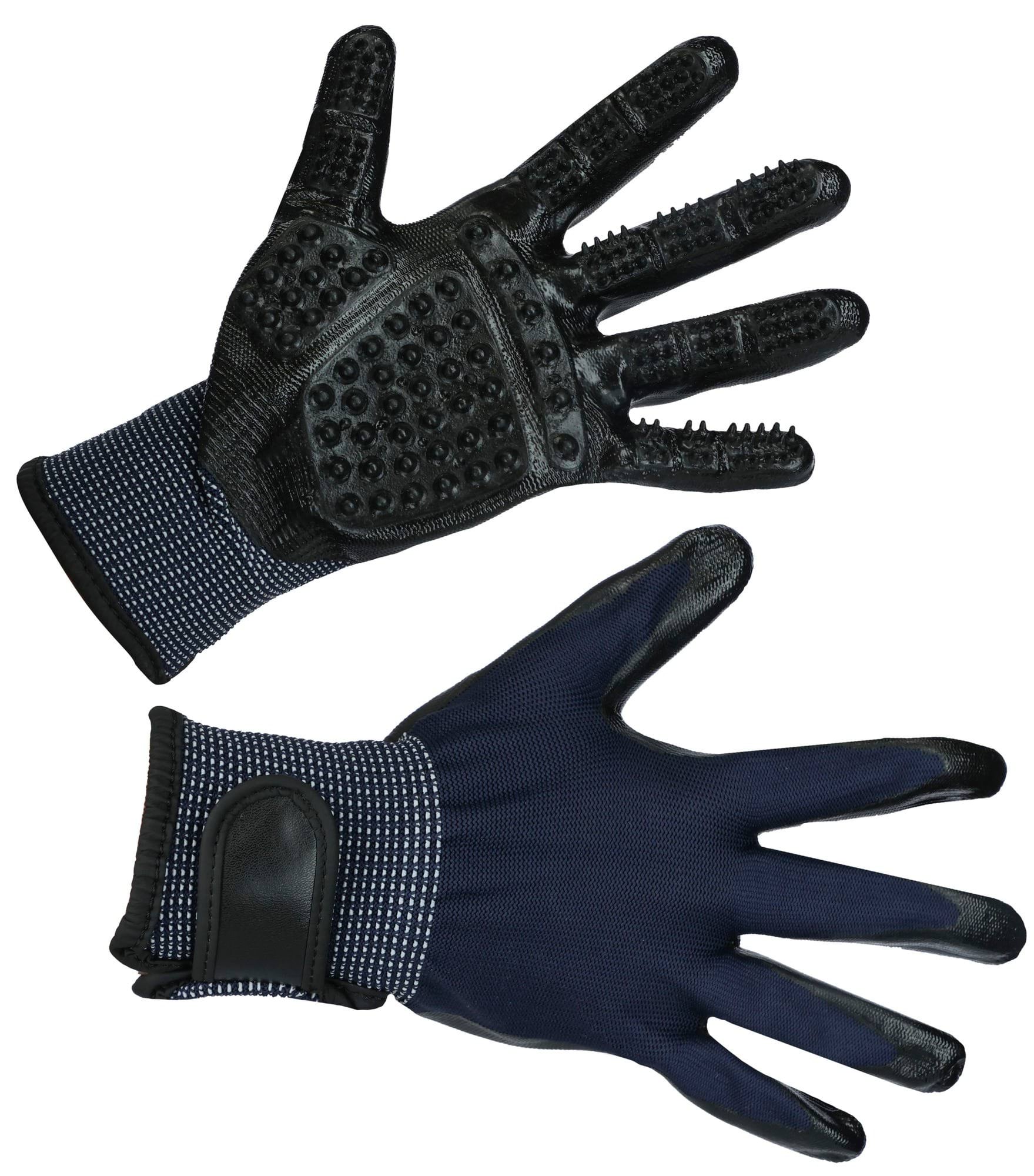 Cleaning and Massage Glove black/blue, Size S