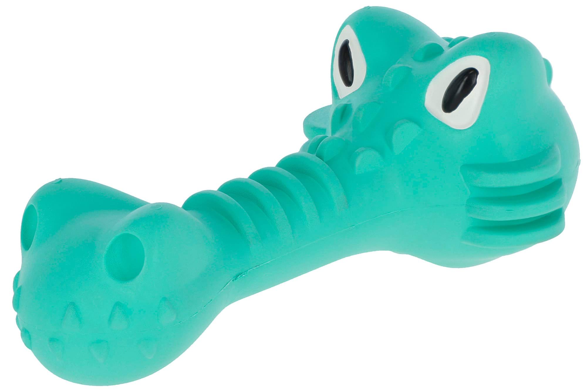 Dog toy, crocodile ToyFastic, 18 x 9 x 7 cm, turquoise, Kerbl