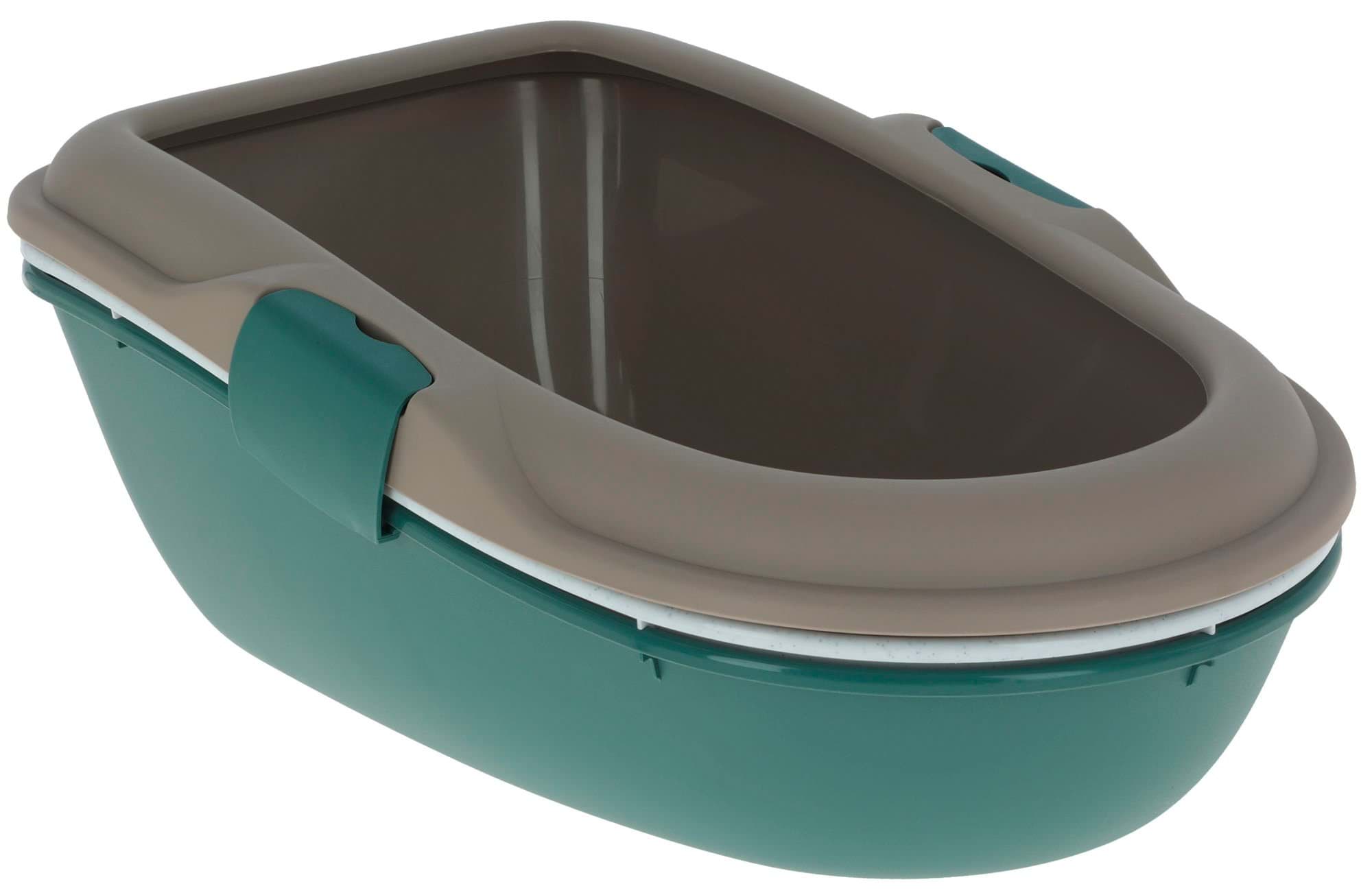 Litter box Furba with sieve, green/brown, 59 x 39 x 22 cm, Stefanplast