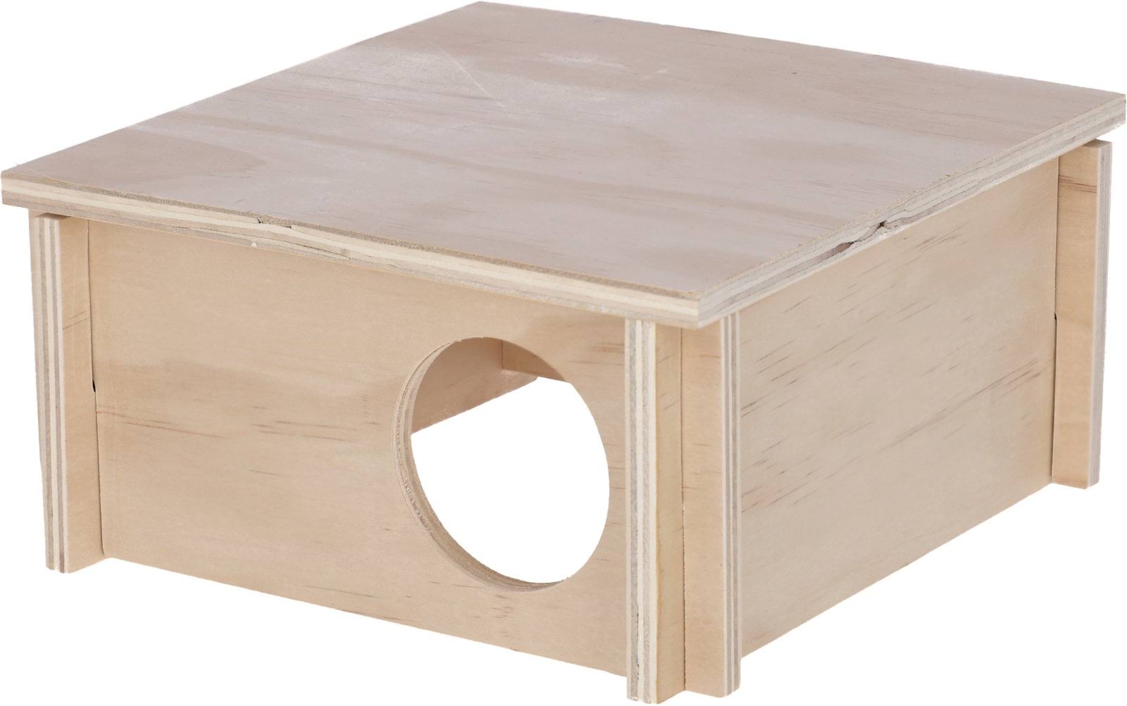 Hamsterhouse, 20 x 20 x 10 cm, natural wood, Kerbl