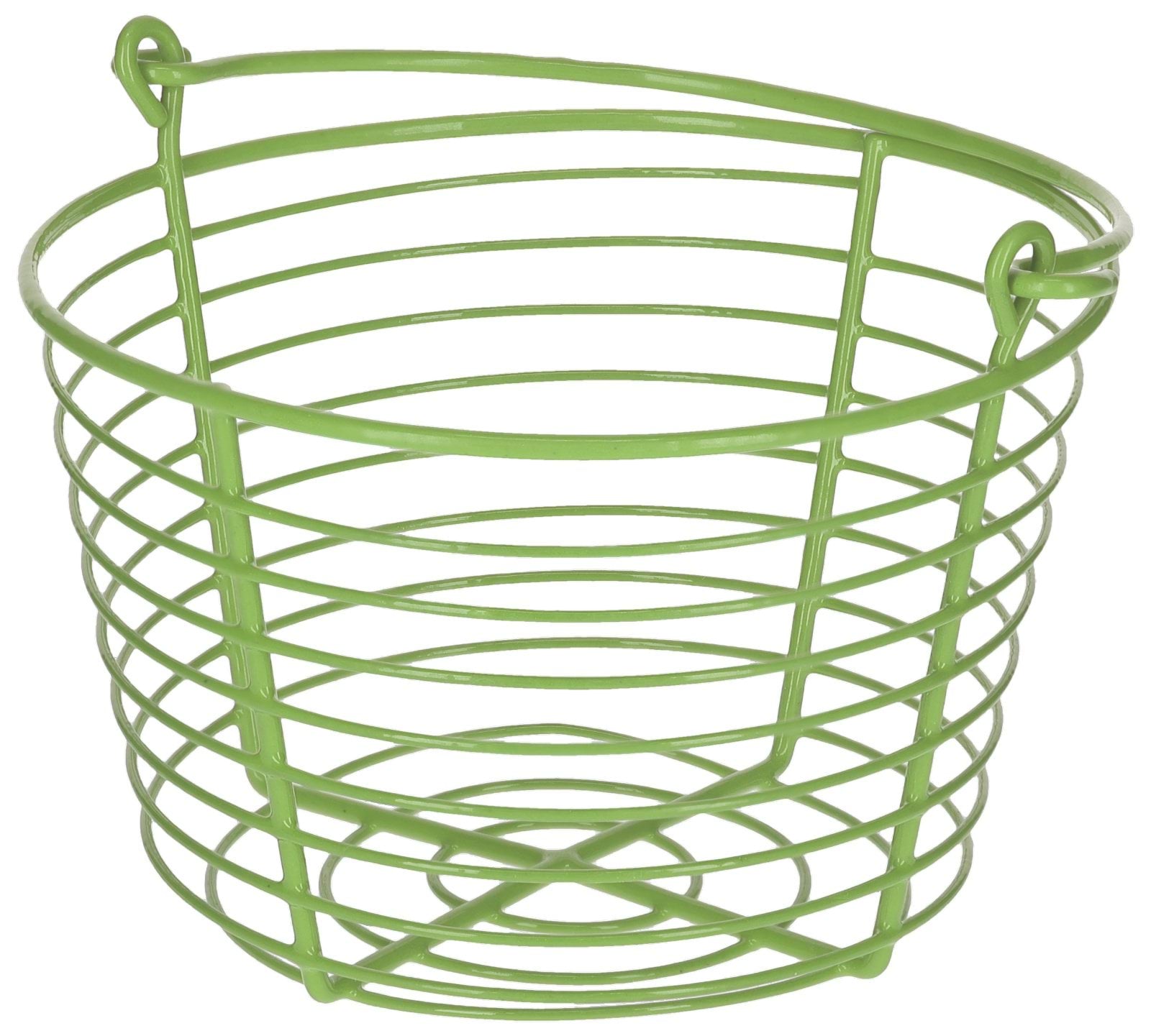 Egg basket in metal green, Ø 21 cm x 15.5 cm