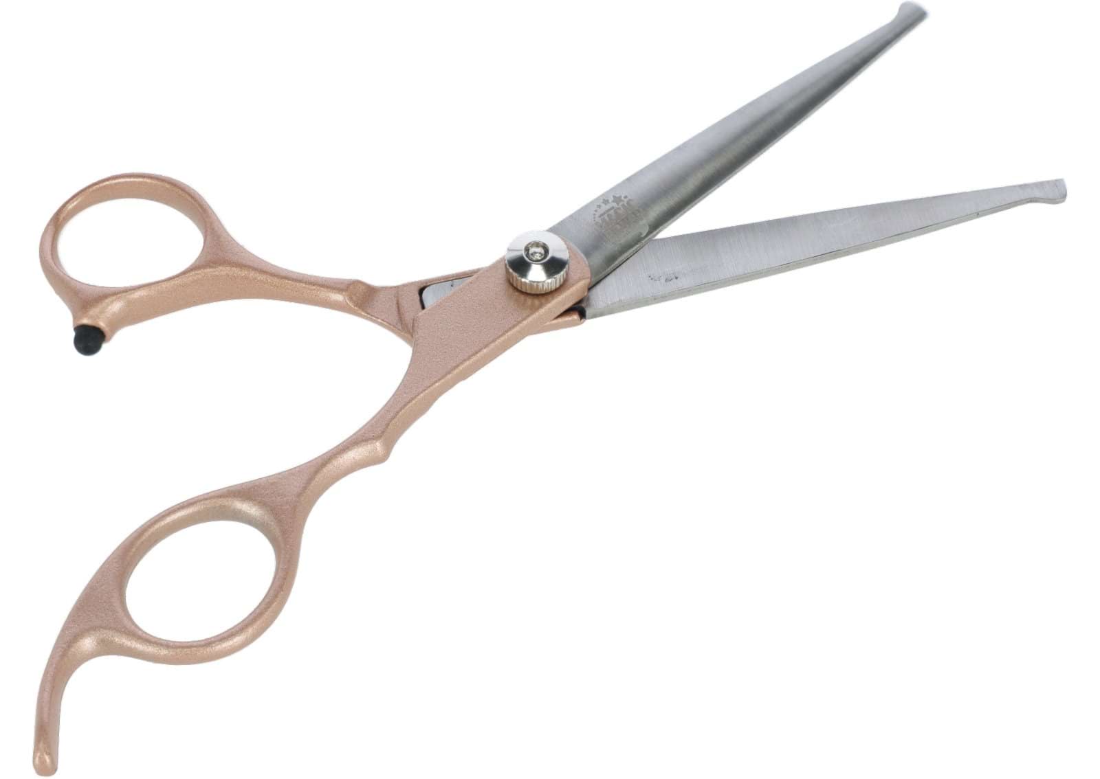 Grooming scissors, 17,3 x 6,5 cm, gold, MagicBrush