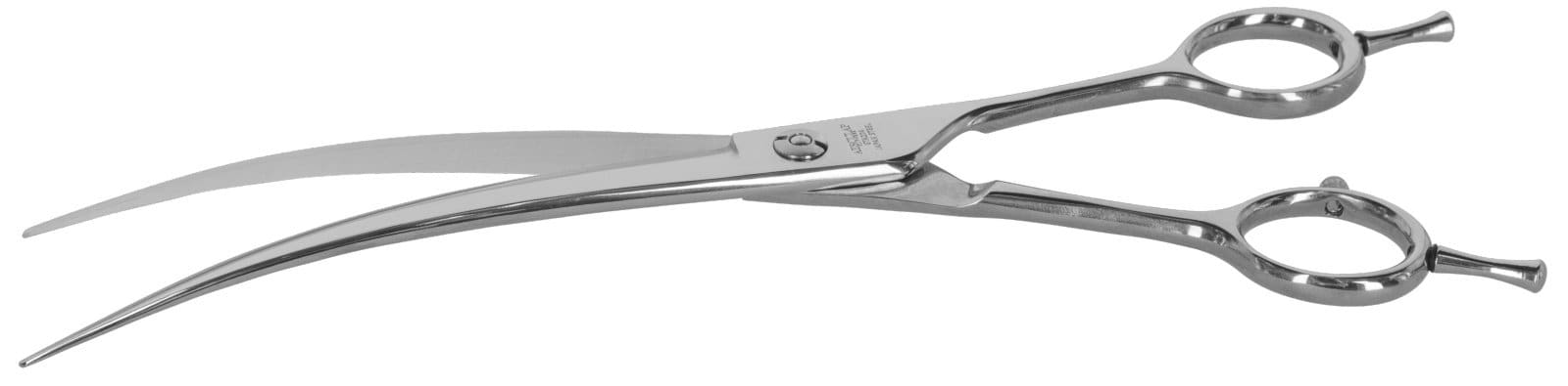 Grooming stainless steel scissors, curved, 19 cm, Aesculap