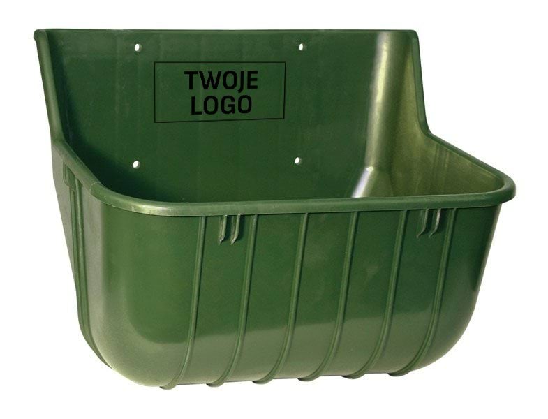 Feed trough w/o feed saver, 15 litre logo