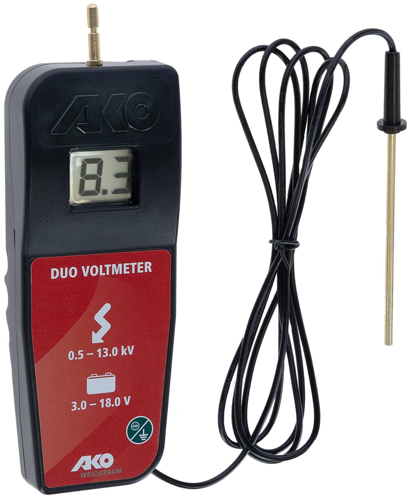 AKO Digital Voltmeter,Mod.2022 incl. Meas. Batteries. 9/12V