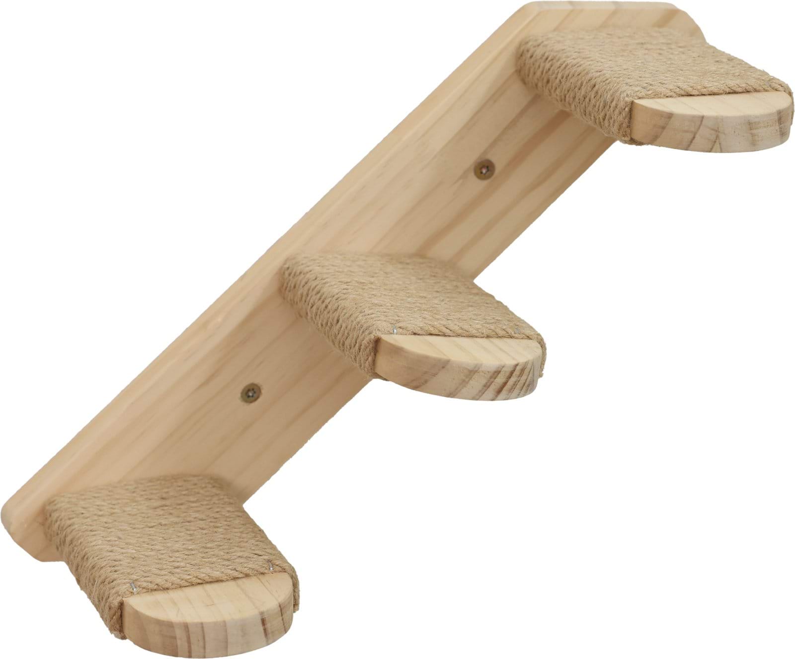 Cat Ladder Timber,  length 38 cm, with jute