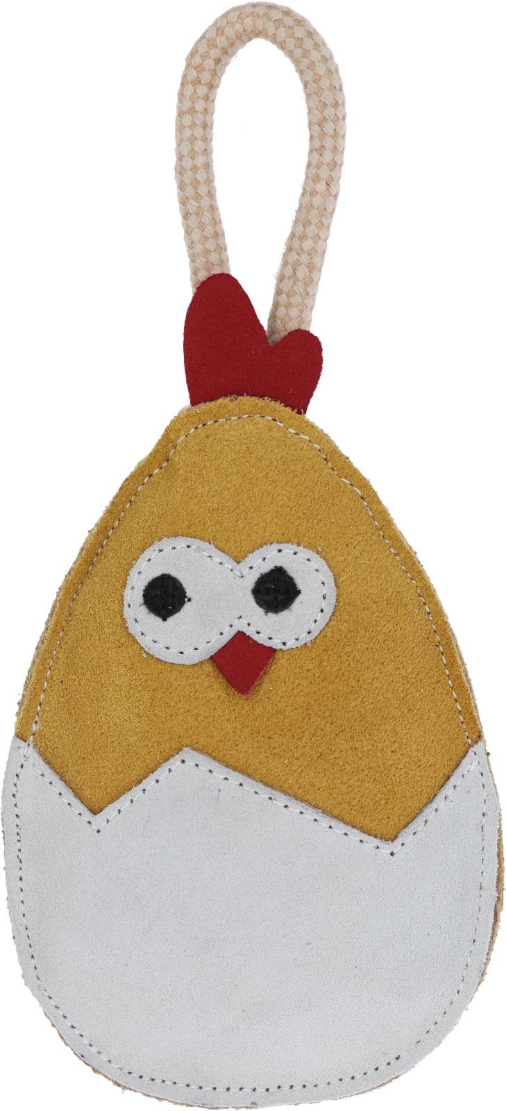 Dog Toy Egg,  leather, 25 x 13 x 3 cm