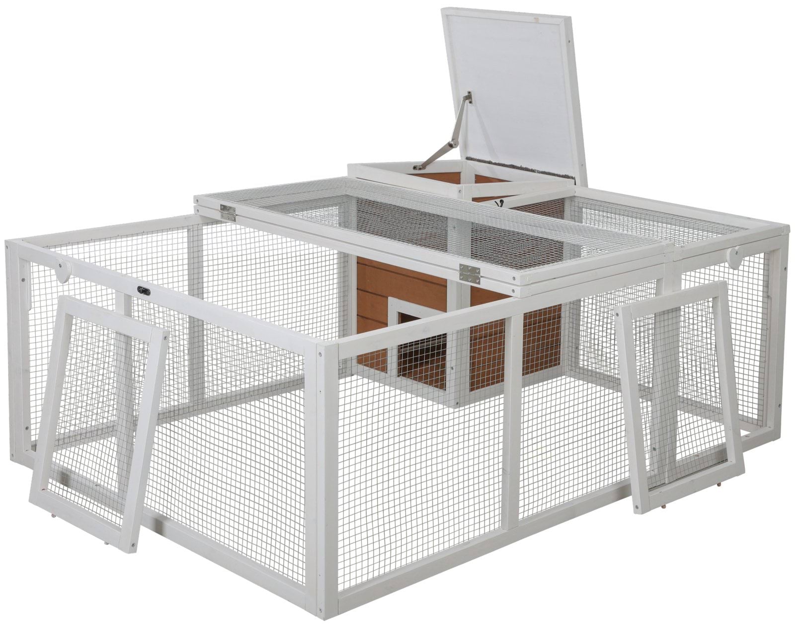 Outdoor Pen with integrated shelter 132 x 102 x 59 cm
