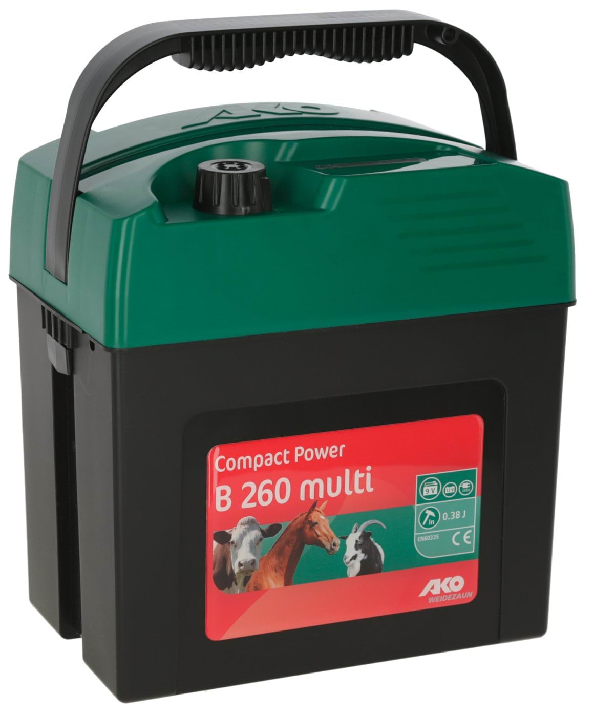 Universal energizer Compact Power B260 multi, for horses, cattle and small animals, 0.38 J, AKO