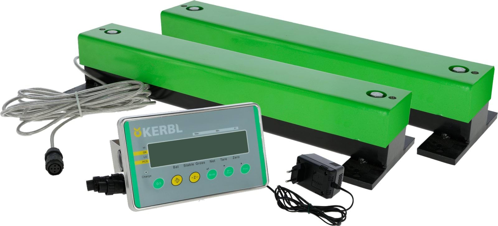 Weighing bar set 600 mm with display