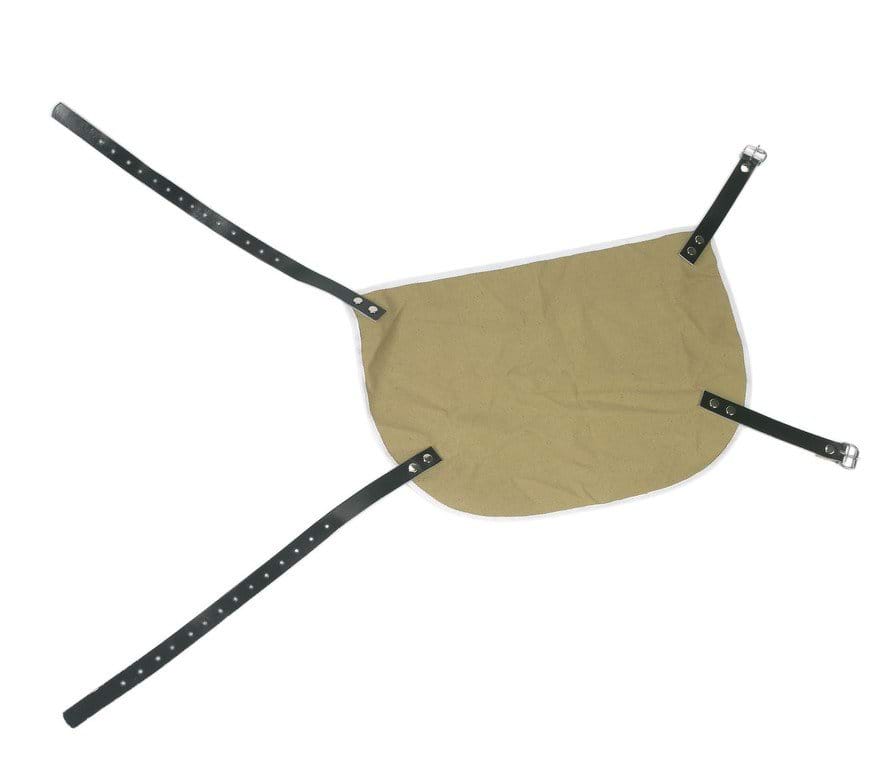 Cattle blinder made of canvas with strong leather straps