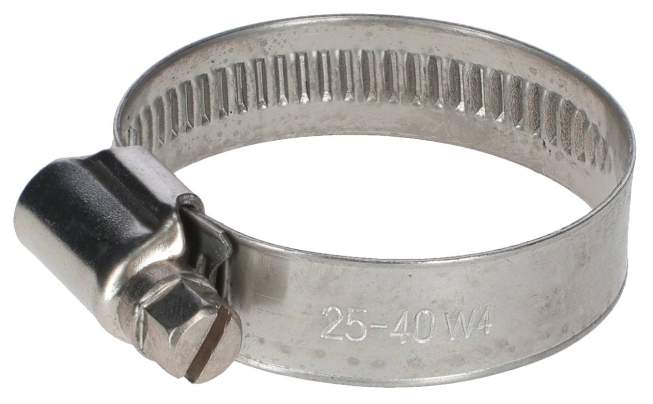 Hose Clamp W4 12 mm 25-40mm (1") stainless steel