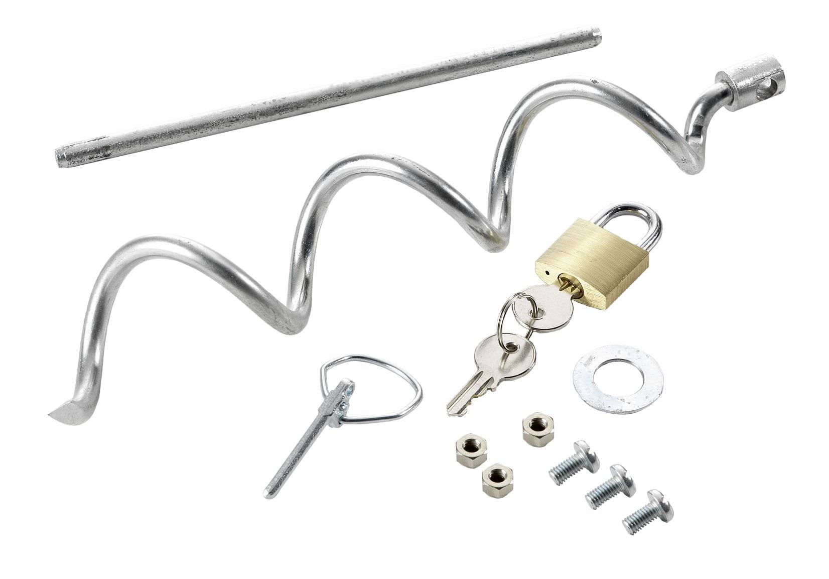 Anti-theft-set for metal  battery case 44656
