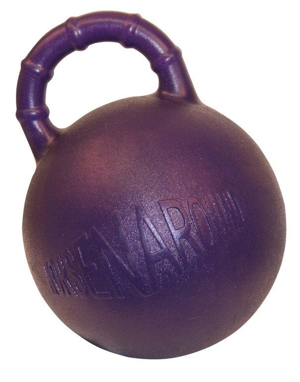 Horse playing ball, purple,  mint flavour