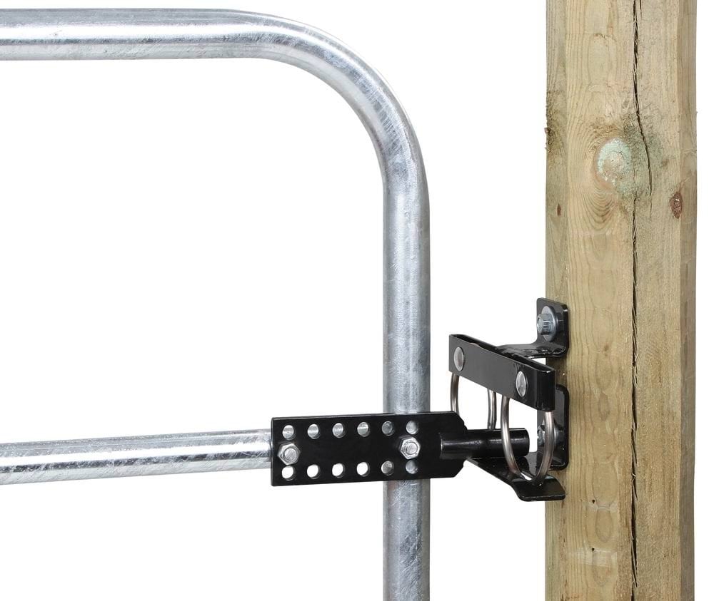 Swing-through lock  for fence gates