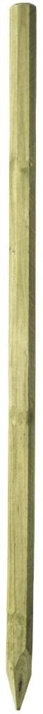 Fence line post Octo Wood 225 cm, Ø 100 mm