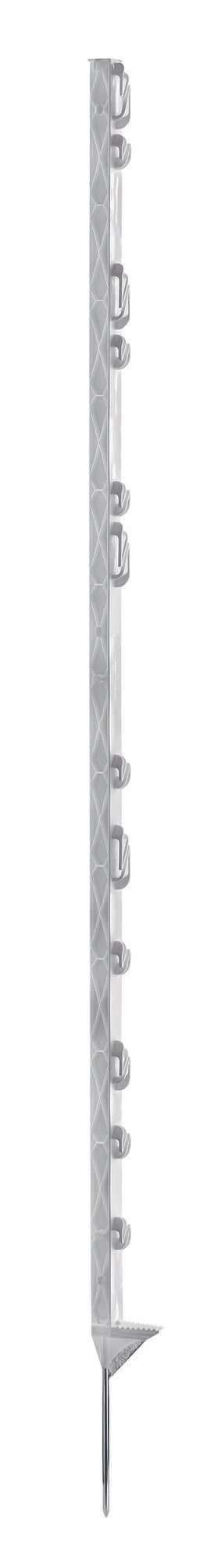 Plastic post Titan Plus 155cm, white, reinforced step