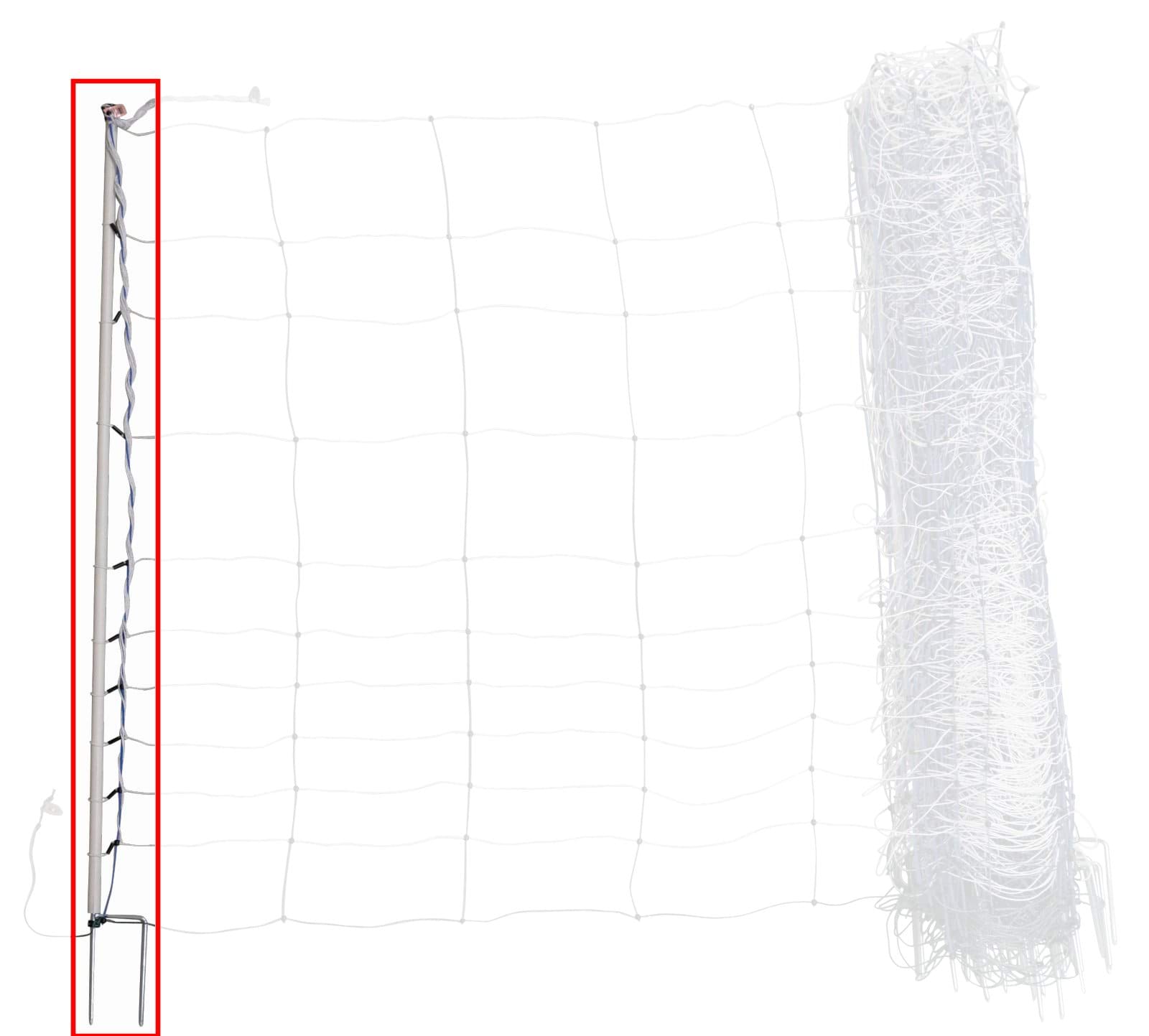 Spare Post TitanNet 145, white, Double Prong, 19 mm PVC