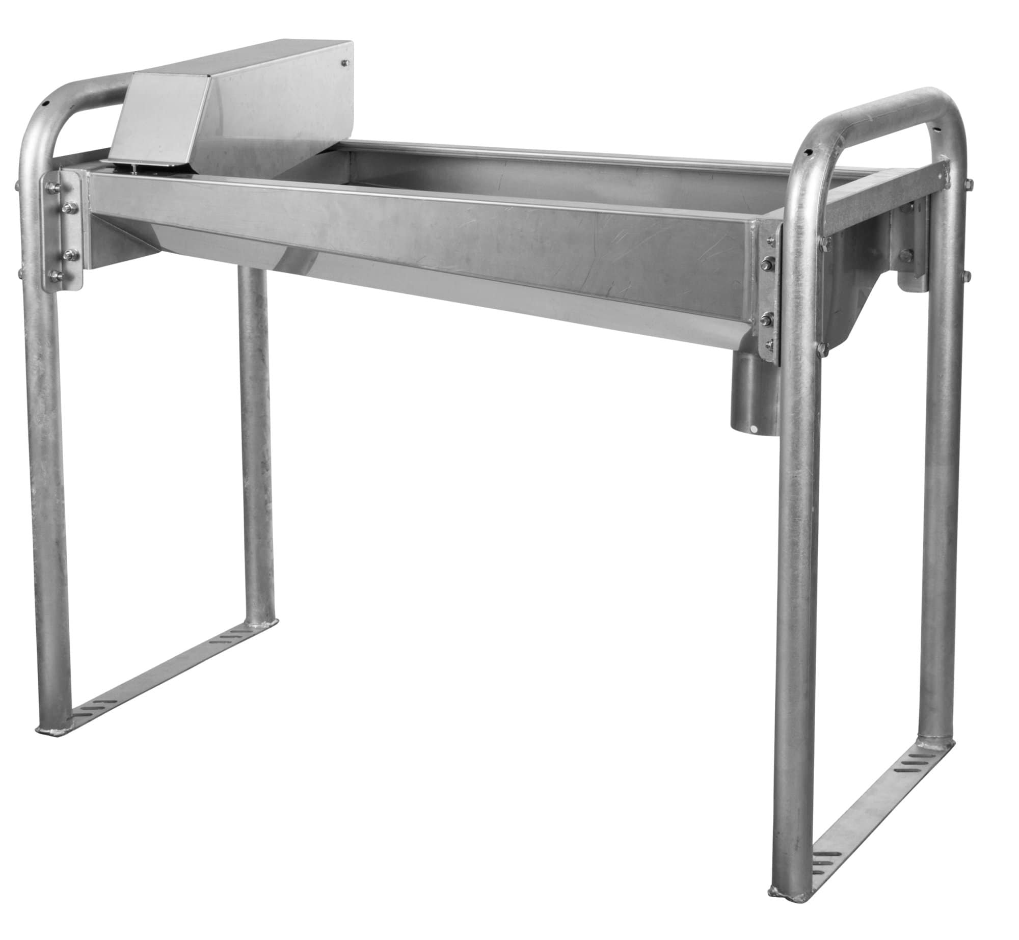 Rapid Drain Tray, Stain. Steel 100 cm with Floor Stand