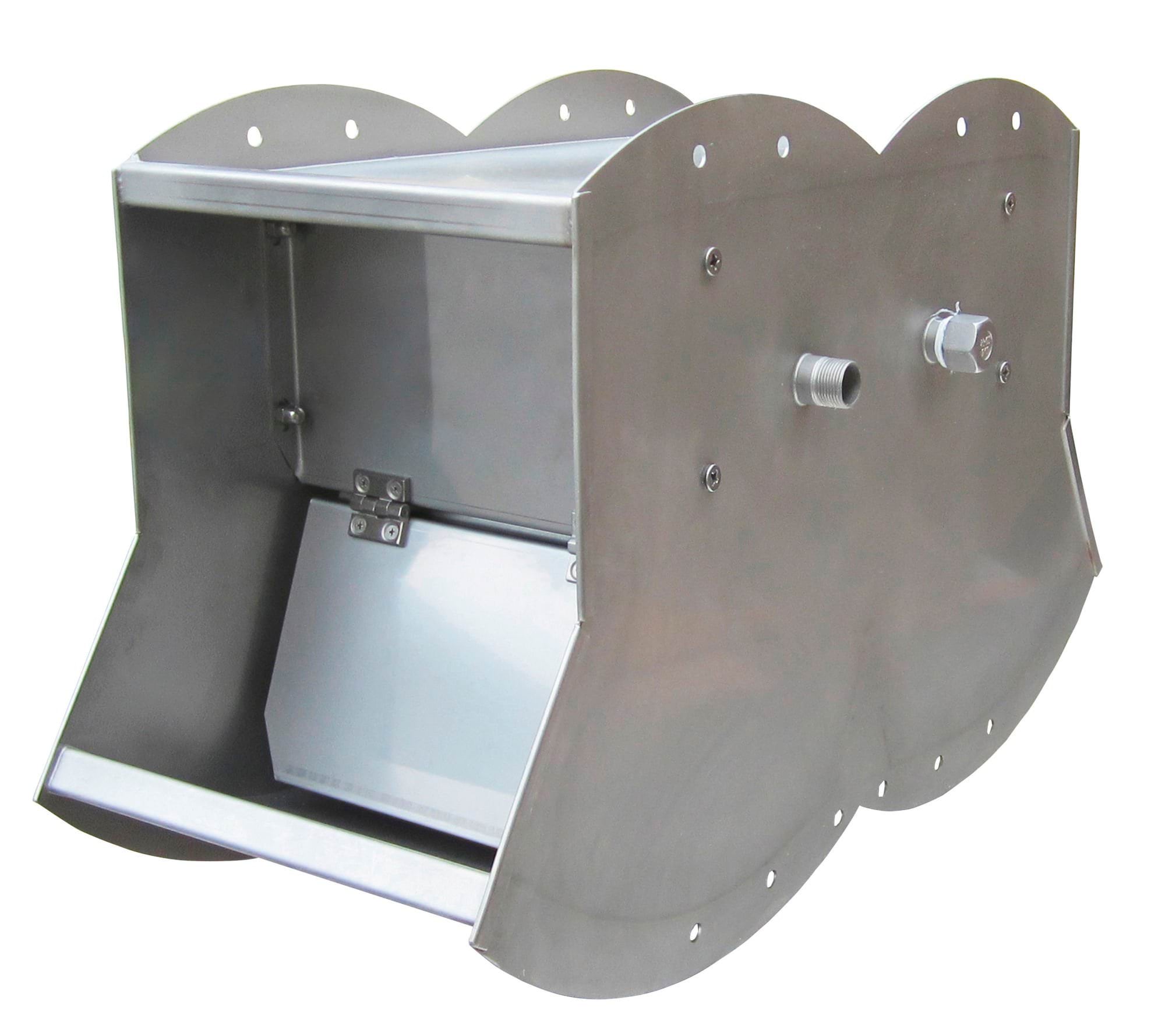 Valve trough drinker, double stainless, 3/4"