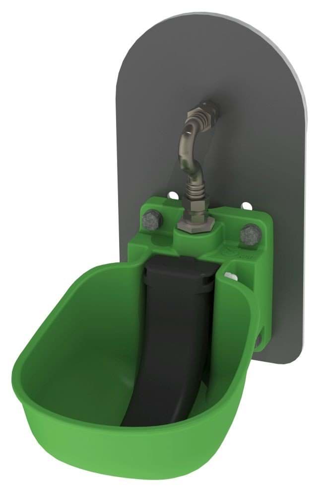 Drinking bowl KN50 w. adapter plate for mount.water barrel