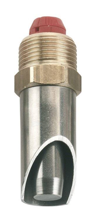 Nipple drinker brass thick pin 3/4"-3/4", pin Ø 15 mm, 71 mm