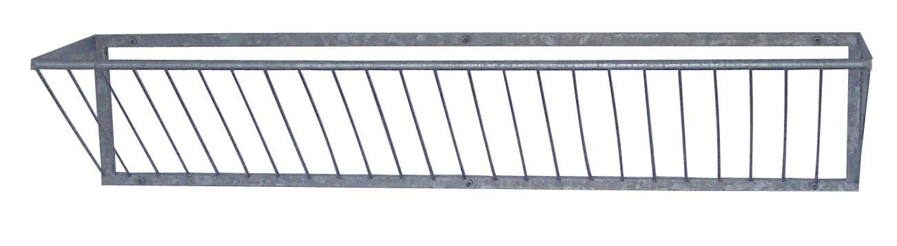 Hay rack for up to 5 calves, galvanized, 194 x 40 x 48 cm