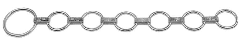 Flat link necklace 6 rings  Ø 50x8m+ 1 ring Ø85 x 10mm