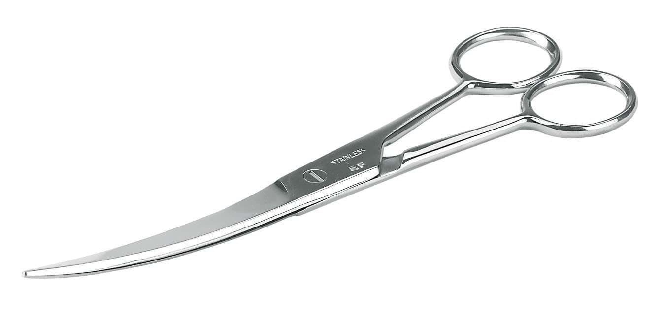 Marking scissors, bent blades, 19 cm long