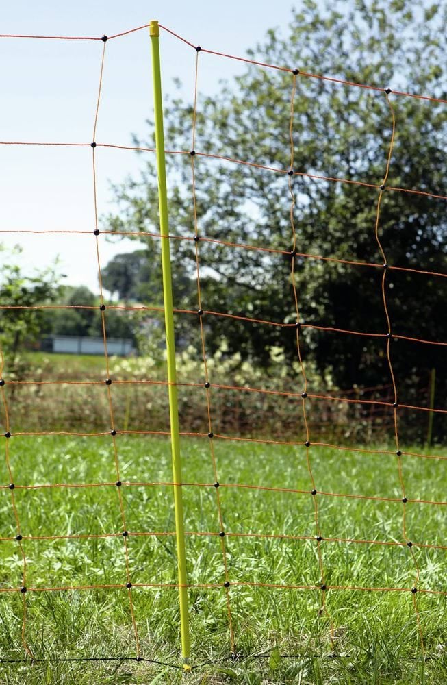Spare post, single prong,  90 cm, yellow, for sheep net
